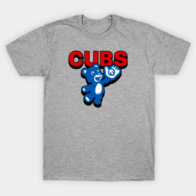 CUBS with 3D cub T-Shirt by Throwzack